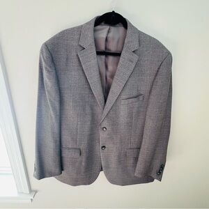 Pronto Uomo Platinum men %100 wool houndstooth blazer Size 48 R